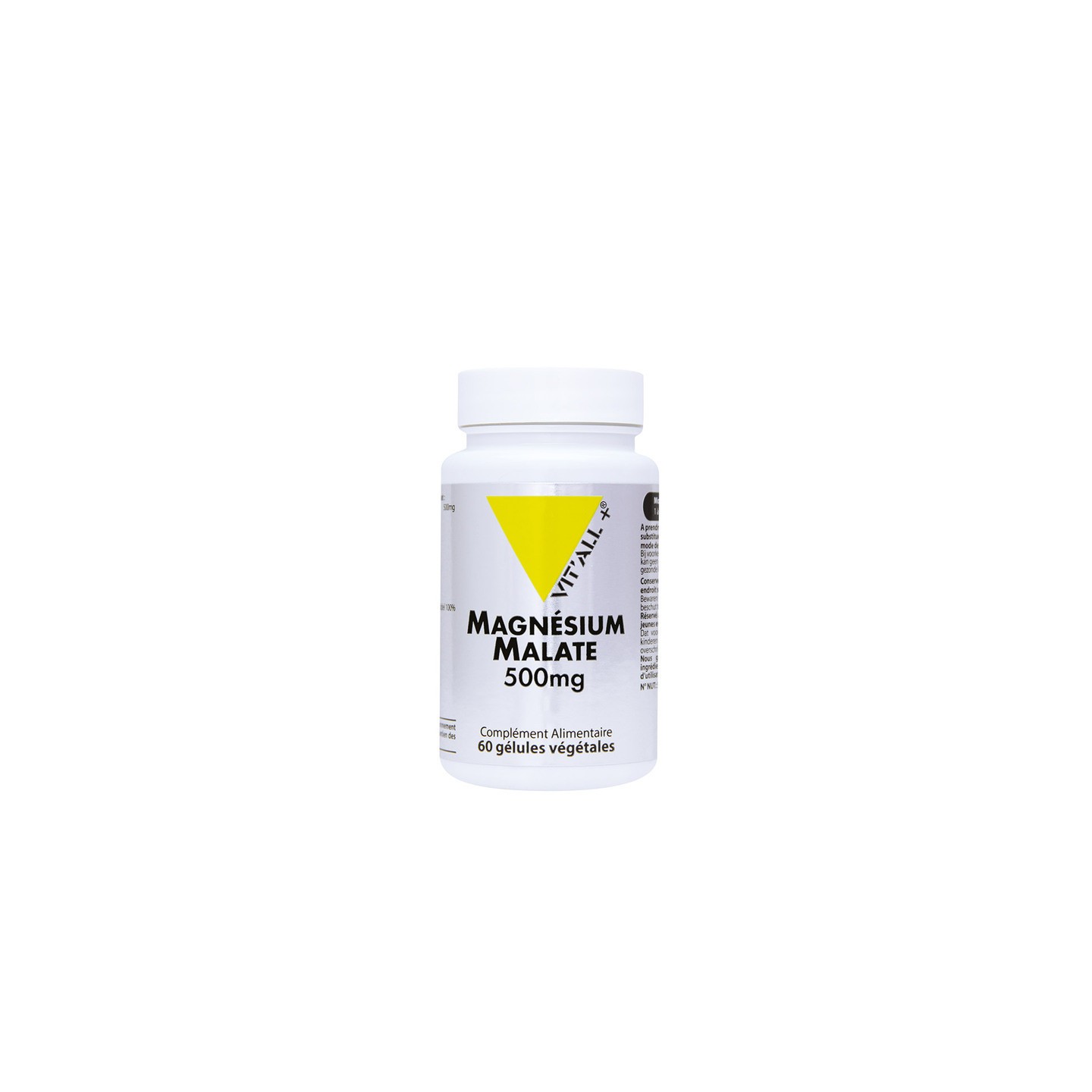 Vitall+ Magnésium Malate 500mg - 60 gélules végétales
