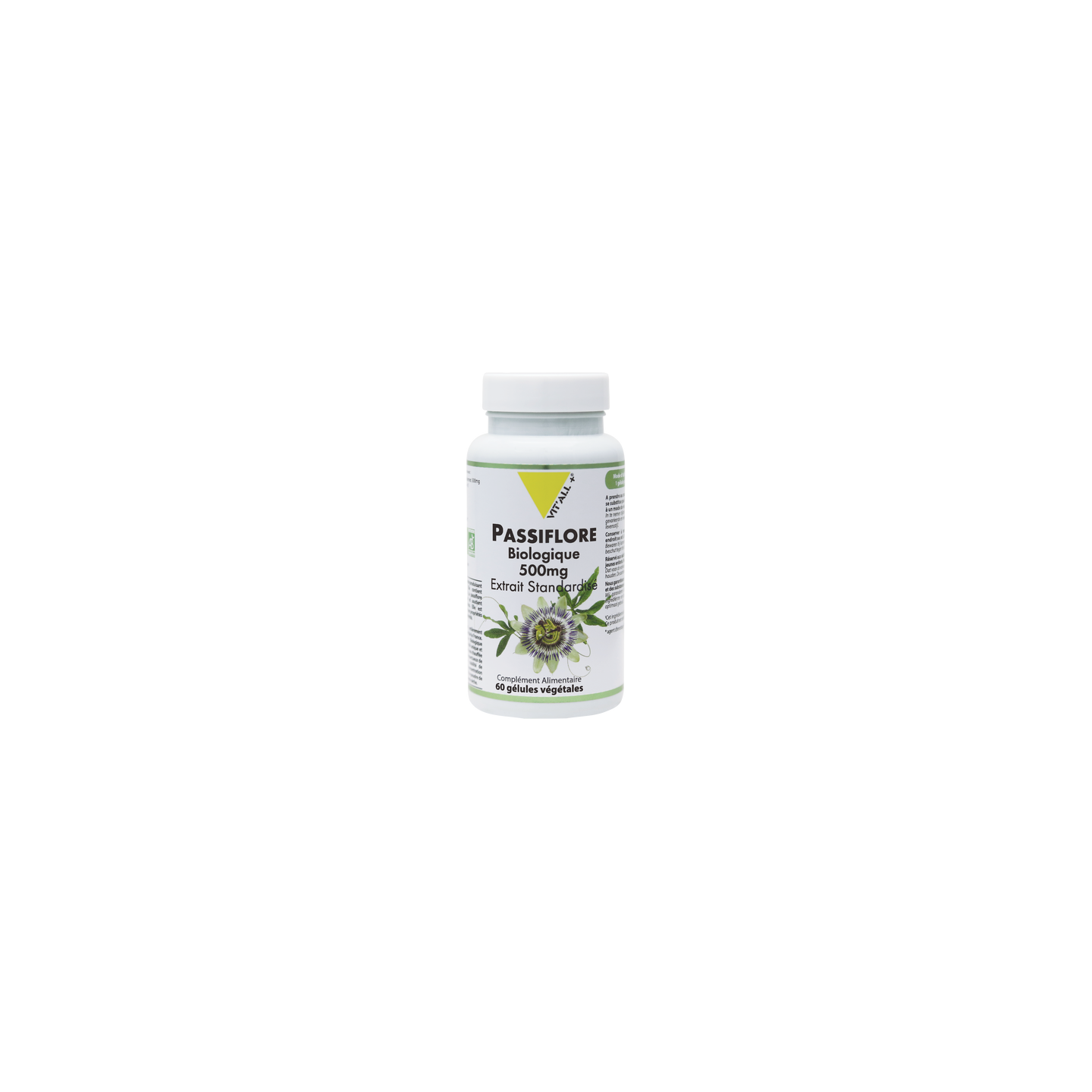 Vitall+ Passiflore 500mg Bio - 60 gélules végétales