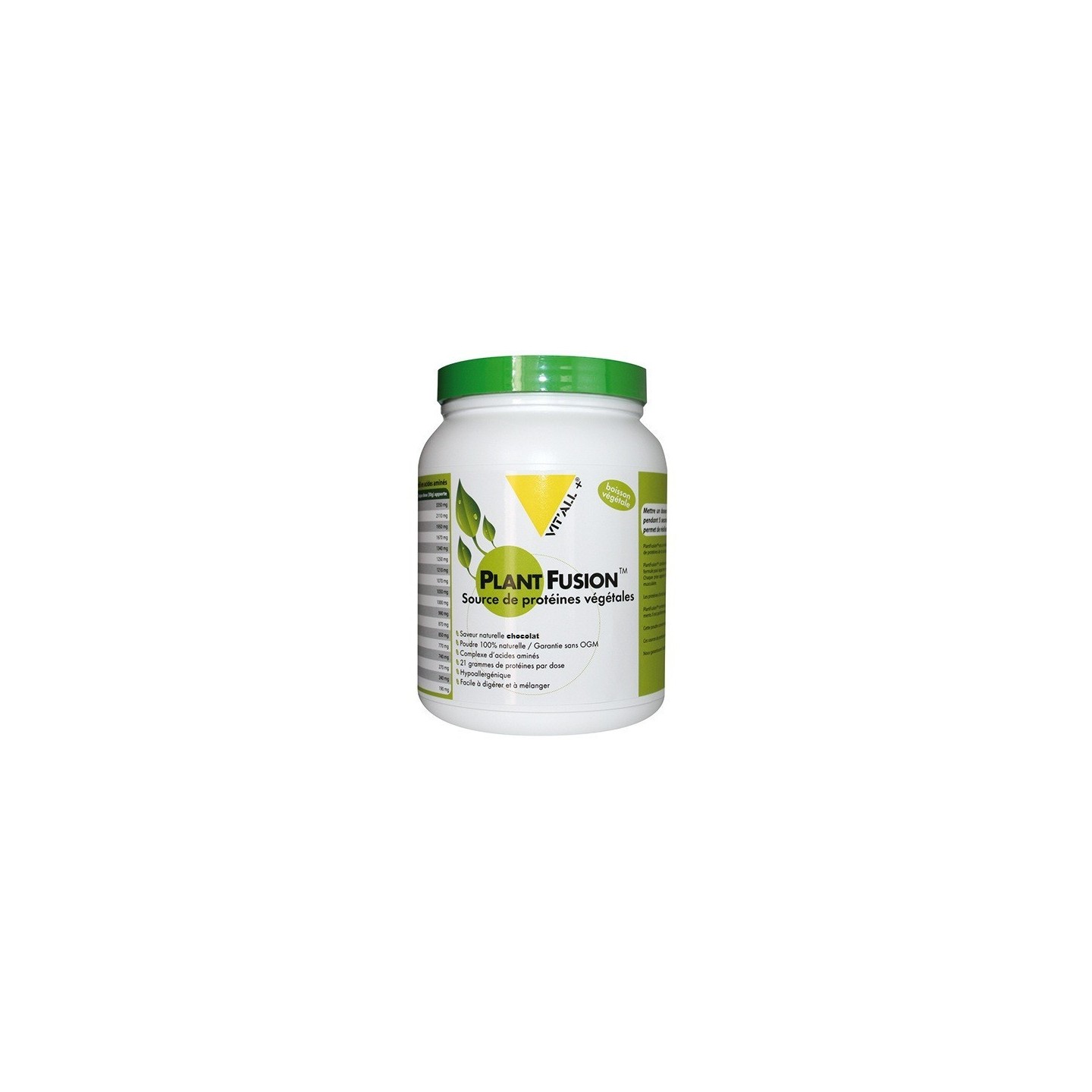 Vitall+ Plant Fusion protéines végétales parfum chocolat - 454g