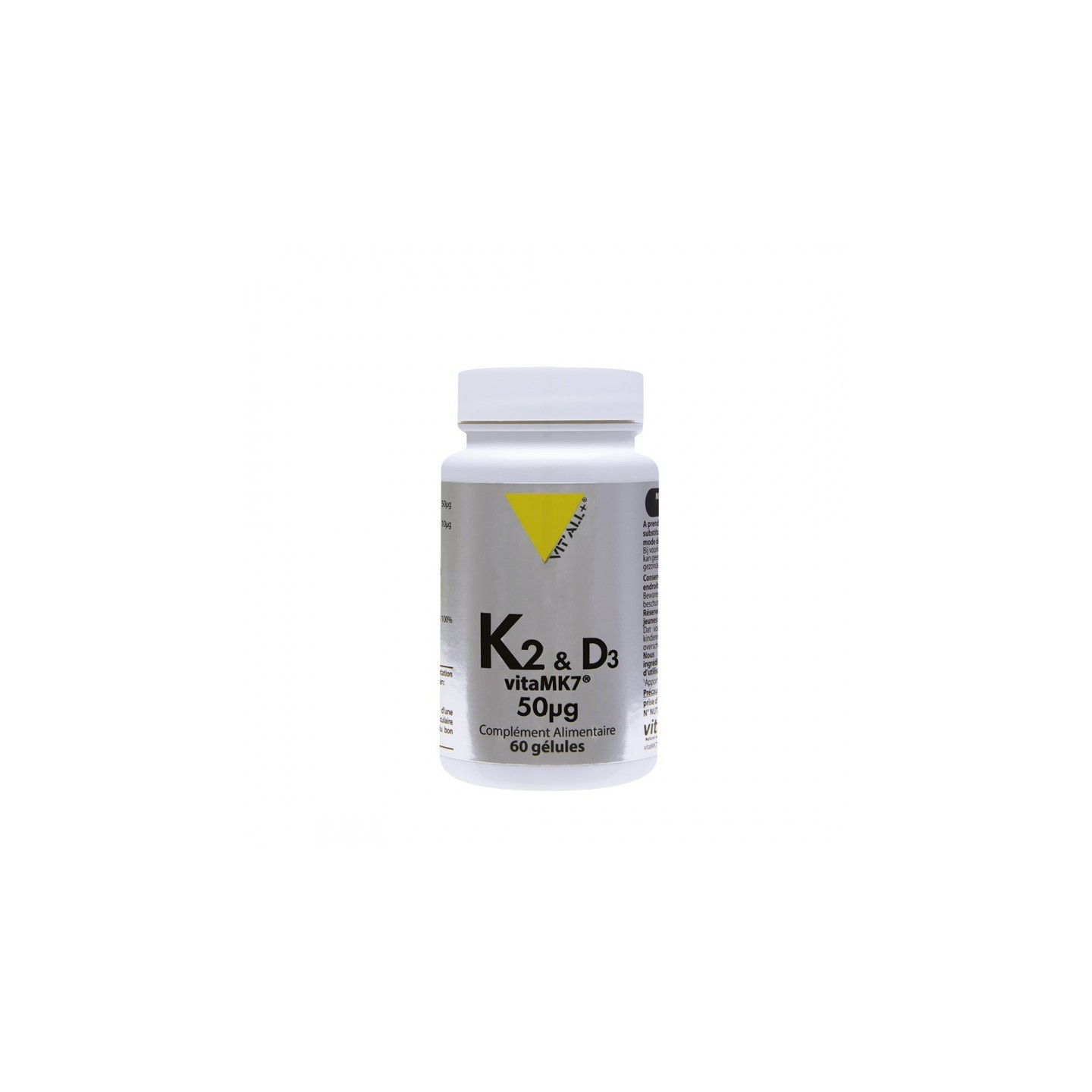 Vitall+ Vitamine K2-D3 - 60 gélules