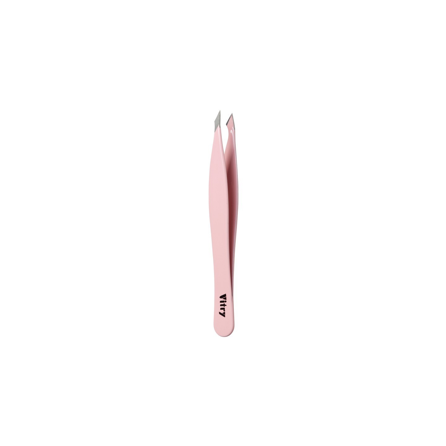 Vitry pince à épiler yatagan inox rose pale