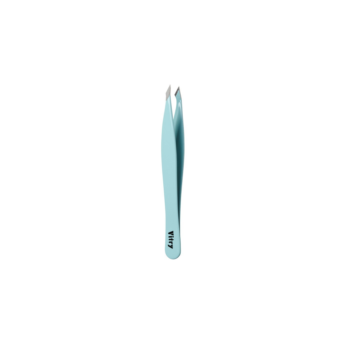 Vitry pince à épiler yatagan inox bleu pale