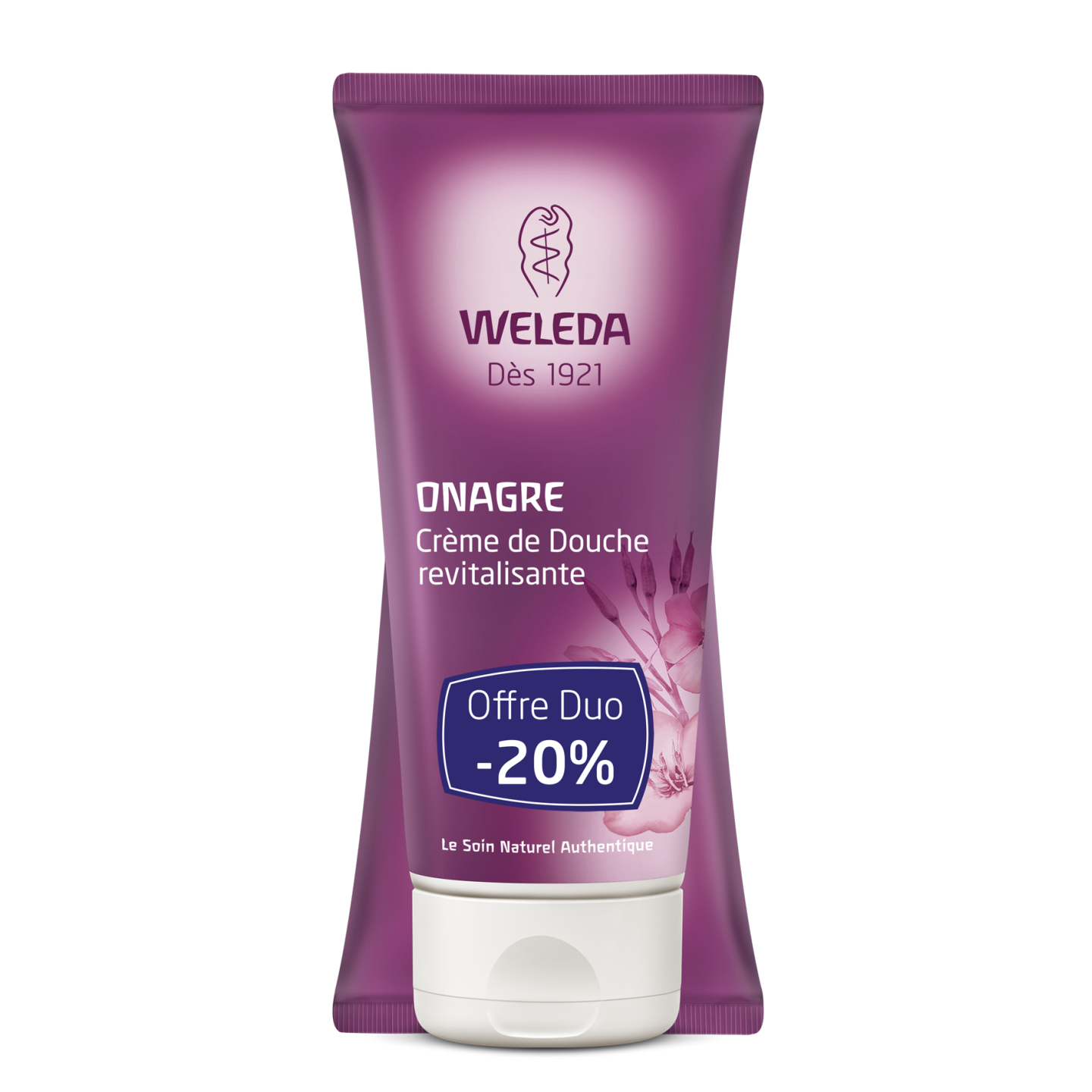 Weleda creme de douche onagre 200 ml duo