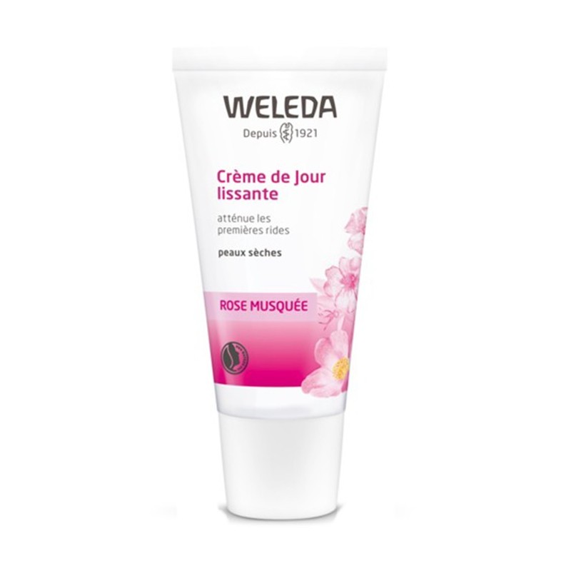 Pharmacie Bastille - Weleda crème de jour lissante a la rose musquée 30ml