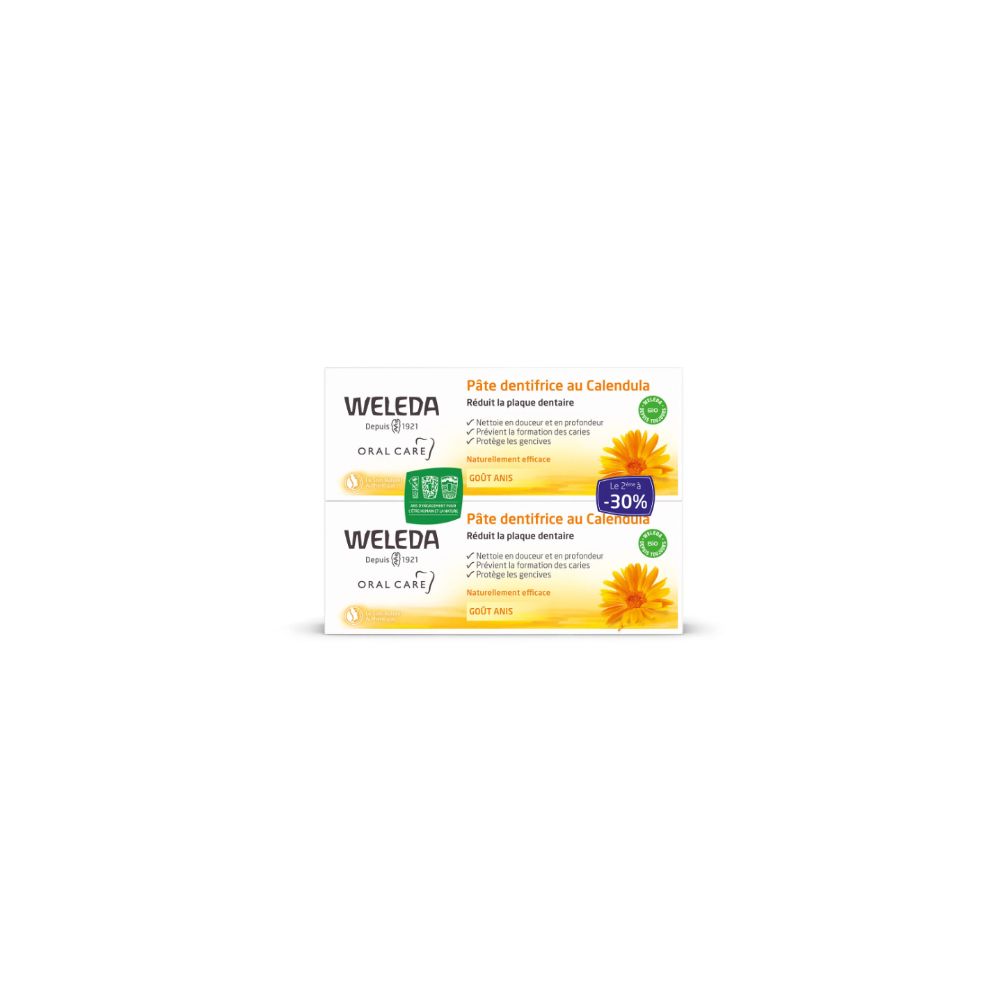 Weleda dentifrice calendula 75 ml duo