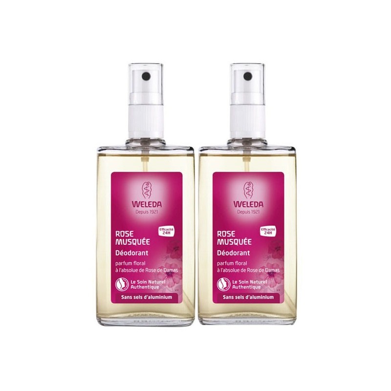 Pharmacie Bastille - Weleda déodorant à la rose lot 2x100ml