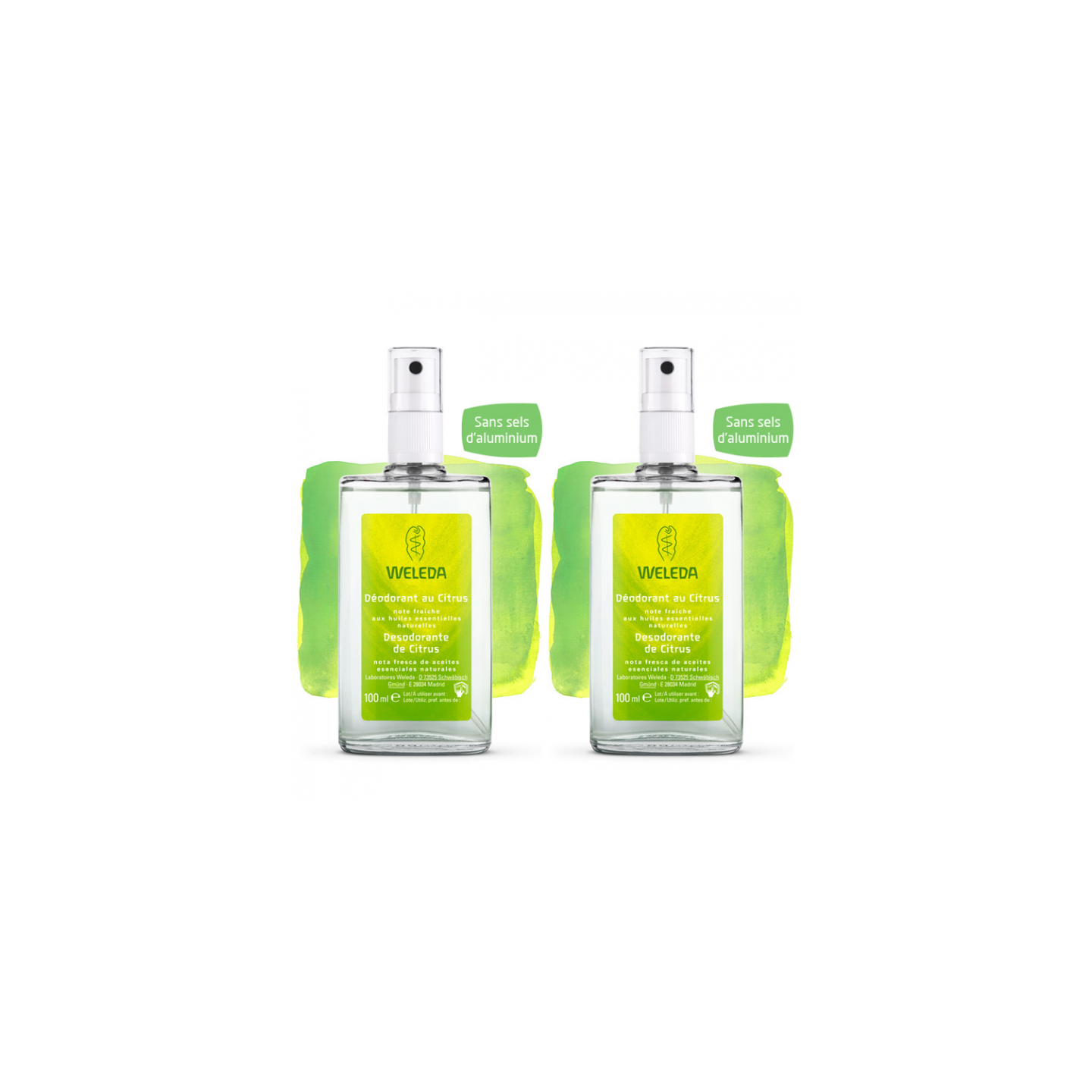 Weleda déodorant au citrus 100ml duo