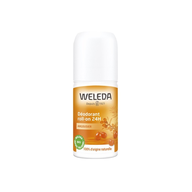 Pharmacie Bastille - Weleda déodorant roll-on 24h Argousier 50ml