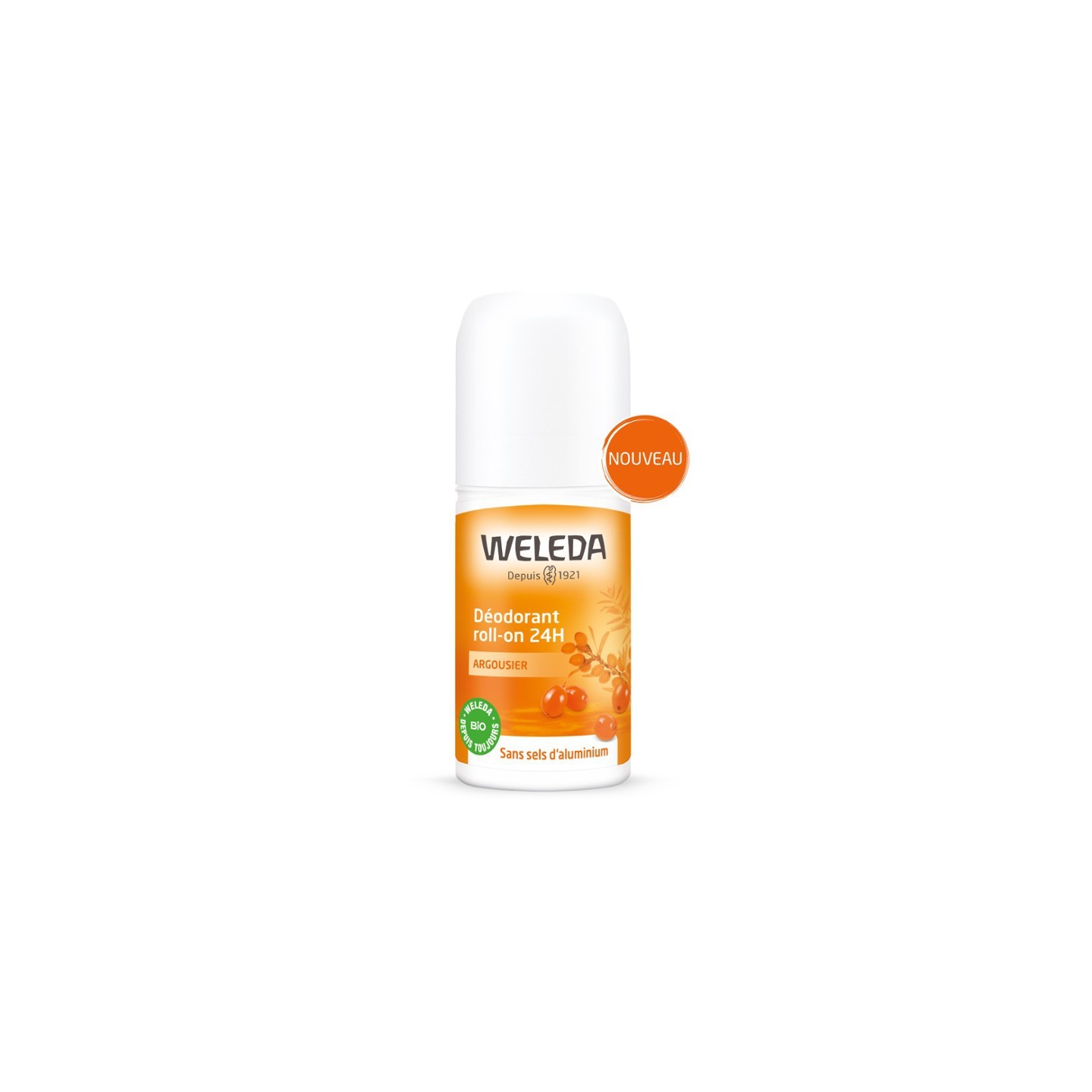Weleda déodorant roll-on 24h argousier - 50ml