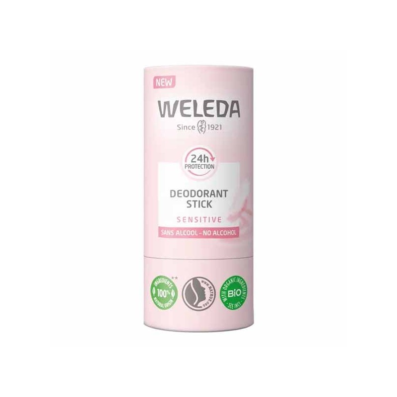 Pharmacie Bastille - Weleda Sensitive déodorant stick 24h bio 50gr