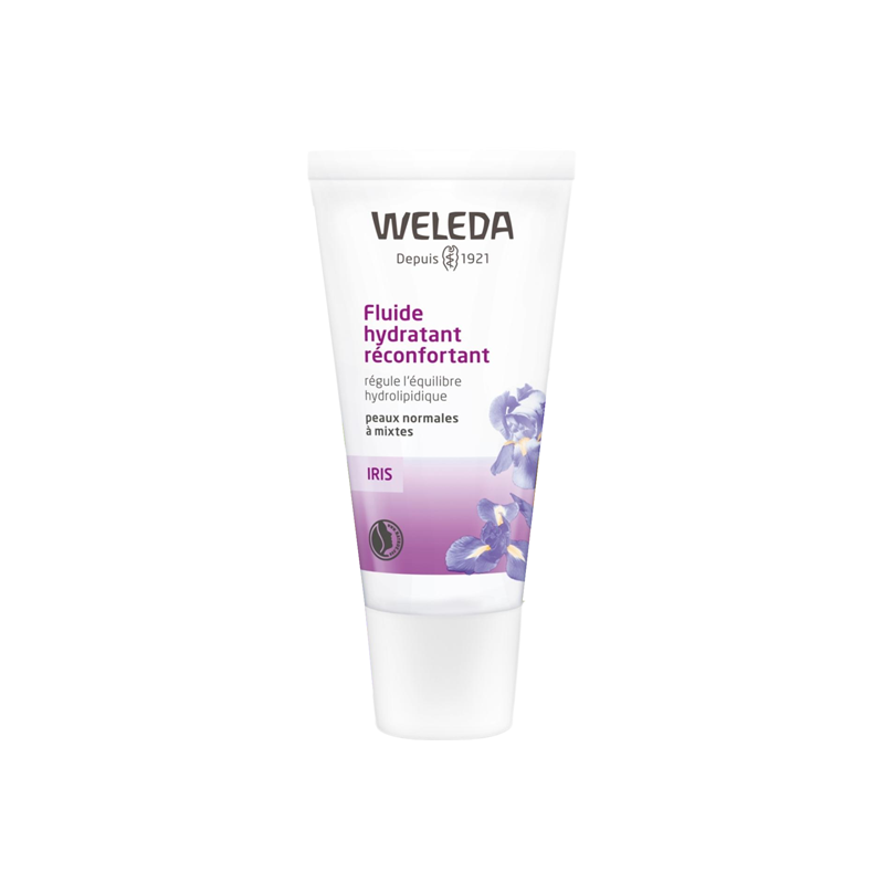 Pharmacie Bastille - Weleda fluide hydratant réconfortant iris 30ml