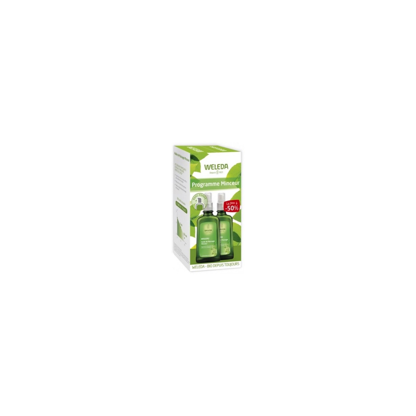 Weleda huile de massage minceur 2 X 100 ml