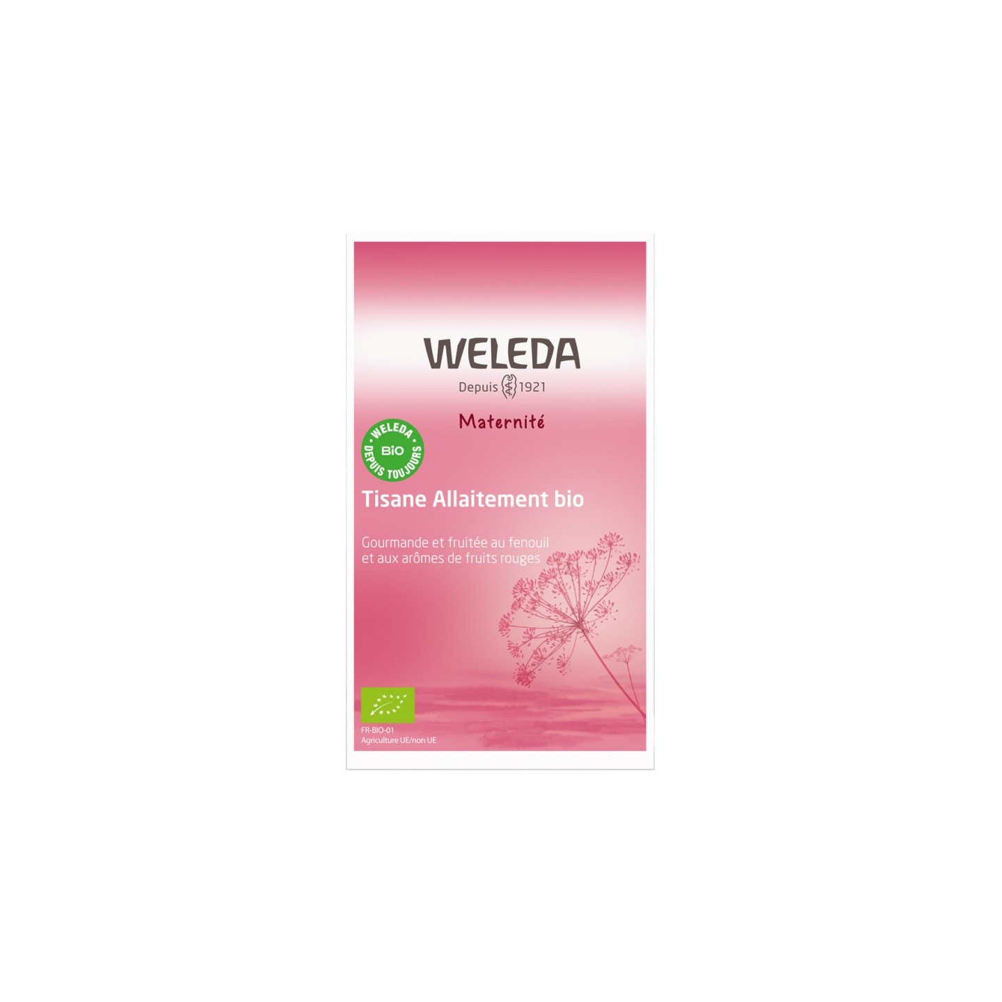 Weleda Tisane allaitement arômes fruits rouges et framboise Bio - 20 sachets