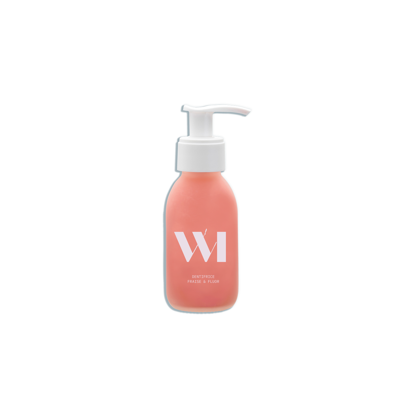 WhatMatters Dentifrice fraise adulte et enfant + 7 ans - Flacon rechargeable 90ml