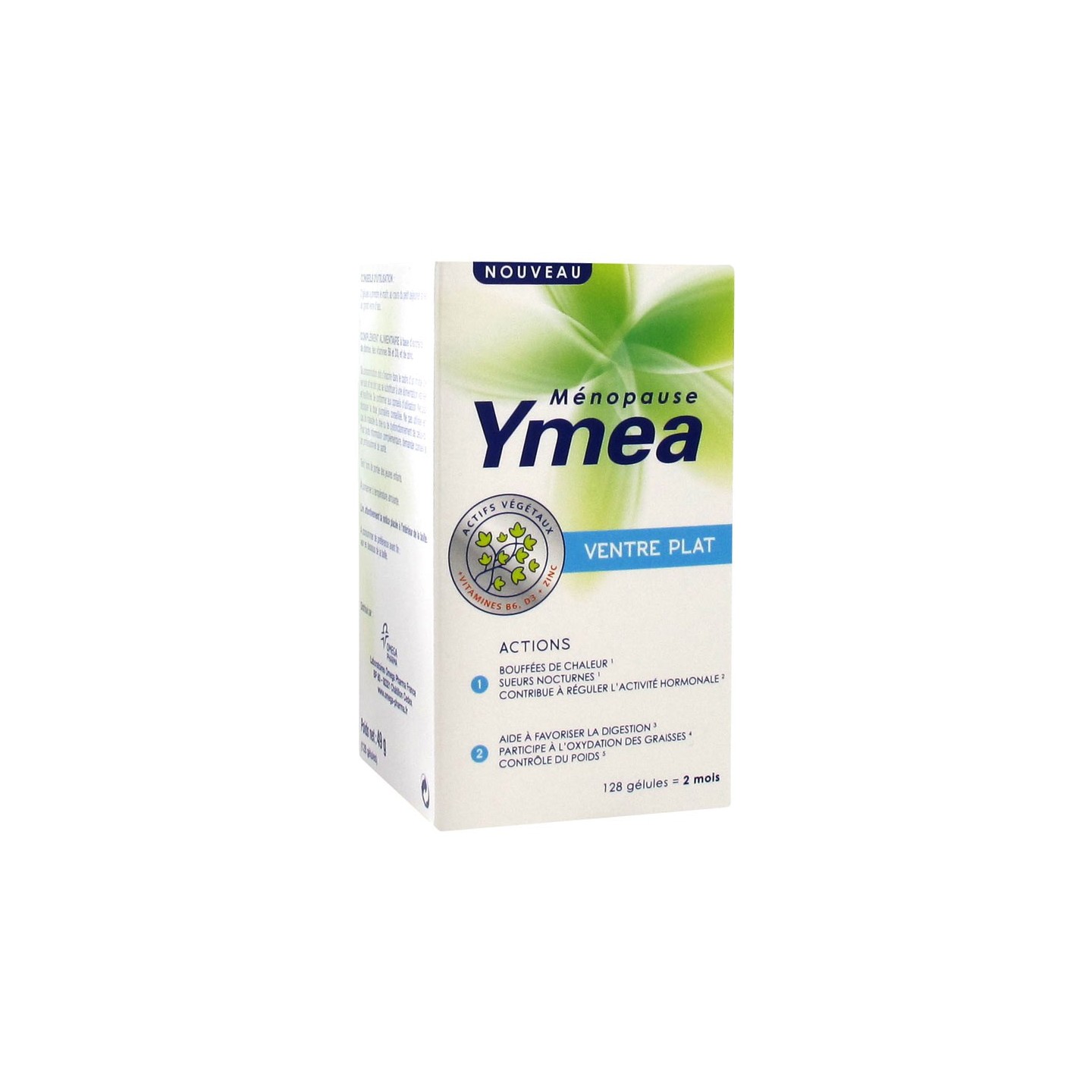 Ymea Ménopause Ventre Plat 128 Gélules