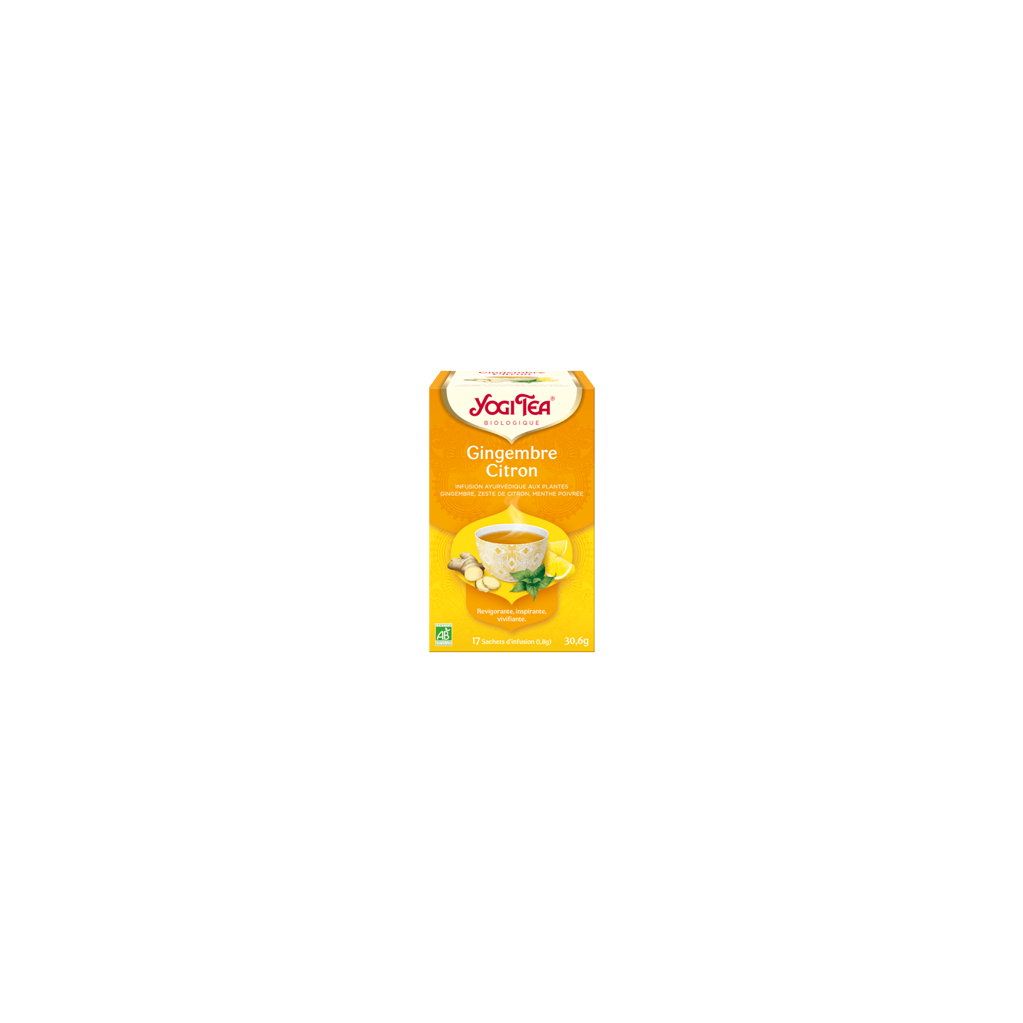 Yogi Tea Infusion Bio Gingembre Citron - 17 sachets