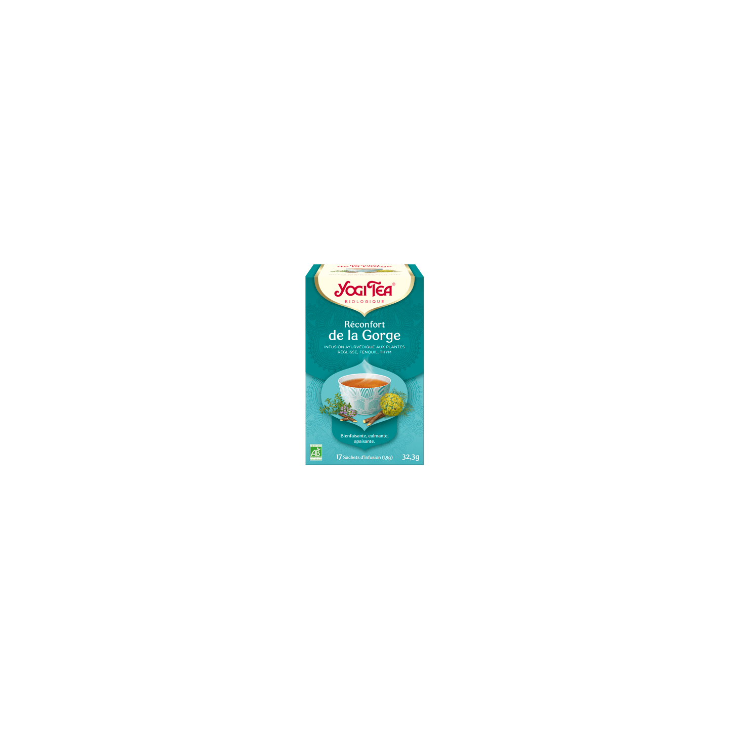 Yogi Tea Infusion Bio Réconfort de la Gorge - 17 sachets