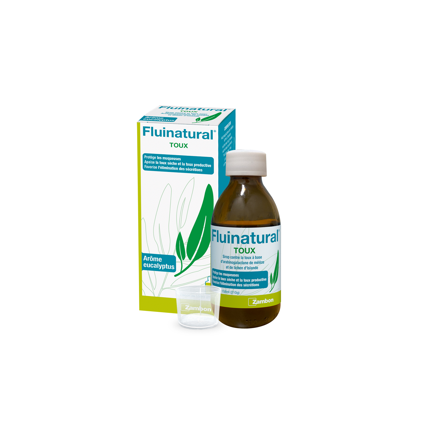 Zambon Fluinatural Sirop toux à l'eucalyptus - 158ml