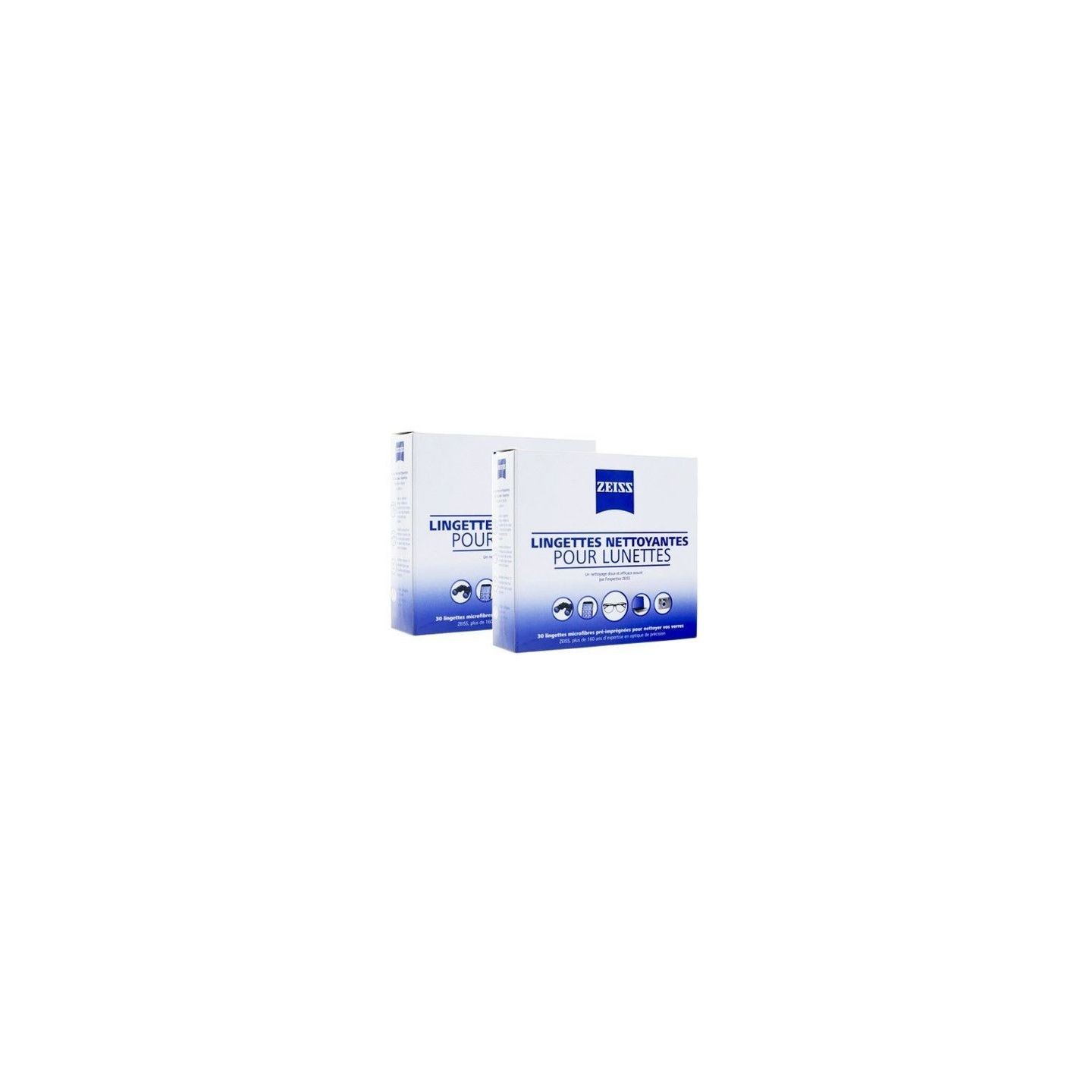 Zeiss Lingettes nettoyantes pour lunettes - Lot de 2