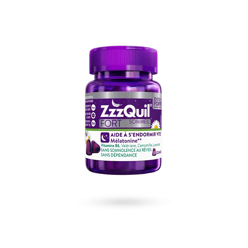 ZzzQuil sommeil FORT mélatonine 1,7 mg - 30 gommes fruits des bois